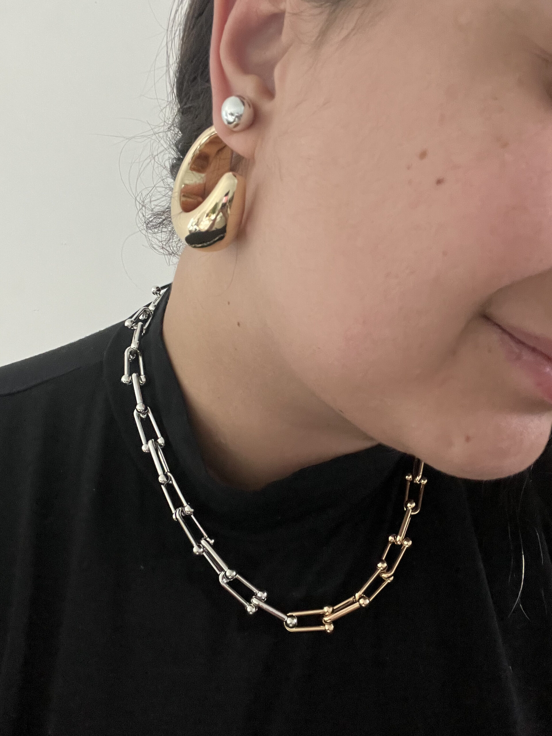 Argola Maxi Duo Banhada