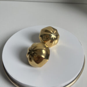 Brinco Esfera Luxo Dourado