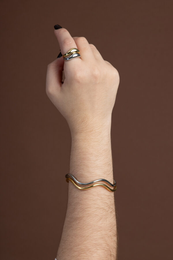 Bracelete Minimalista Curvas - Image 2